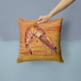 thumbnail image 2 of Carolines Treasures 8140PW1414 Shrimp Decorative Canvas Fabric Pillow, 14Hx14W, multicolor, 2 of 4