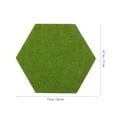 thumbnail image 4 of 8pcs Colorful Wall-mounted Felt Hexagon Board Multi-use Wall Pin Board Adhesive Memo Board With Pushpin, 4 of 5
