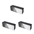 thumbnail image 4 of QualitChoice Angle d'Alarme Numérique Réglable 7,48 Pouces A Mené l'Horloge de Projecteur de Radio d'Alimentation d'Écran Acrylique de Câble d'Alimentation d'Horloges d'Intérieur de Lumière Blanche de Type 2, 4 of 6