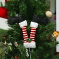 thumbnail image 4 of BNNG Christmas Elf Stuffed Legs Stuck Tree Topper Decorations -Xmas Holiday Indoor Outdoor Decor Party Ornaments and Decorations, 4 of 4
