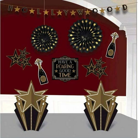 Hollywood 'Glitz and Glam' Room Decorating Kit (10pc)