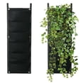 thumbnail image 3 of Macetero de jardín Vertical de 7 bolsillos de 100x30cm, bolsa para cultivo de flores montada en la pared, suministros para jardín, frutas y verduras, 3 of 8