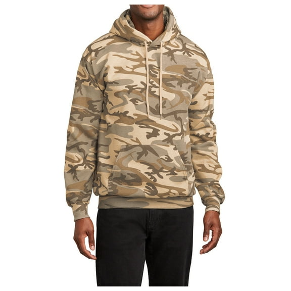 Mafoose Men's Core Fleece Classic Camo Pullover Hooded Sweatshirt Desert Camo S