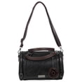 thumbnail image 1 of EeaseMX Bolso de hombro portátil para mujer, de moda, con forma de almohada, de doble uso (negro), 1 of 7