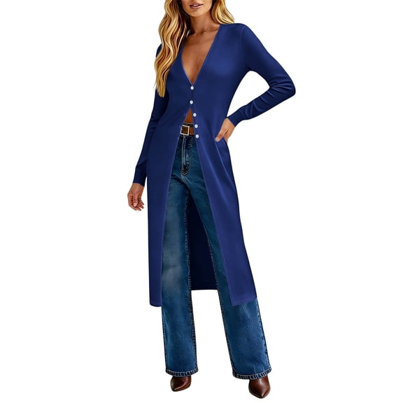 Womens Swimwear Swimsuit Cover Ups for Women Beach Swimwear Casual Solid Button Long Shawl Jacket Cardigan V-neck Dress