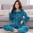 thumbnail image 2 of Regalo de Navidad para mujer, conjuntos de pijamas, camisón, Pijama, ropa de casa para mujer, conjunto de pijamas de franela cálidos, gruesos y cálidos para niñas, 2 of 4