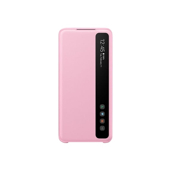 Samsung S-View Flip Cover EF-ZG980 - Flip cover for cell phone - pink - for Galaxy S20, S20 5G