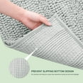 thumbnail image 5 of CHUN YI Non-Slip Bathroom Mat Absorbent Plush Polyester, 16"x24", Light Grey, 5 of 6