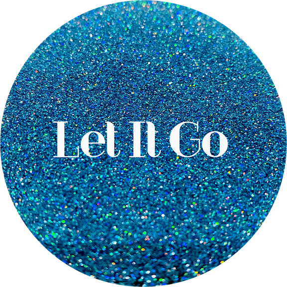 Glitter Heart Co. Glitter - High Quality Polyester Glitter - Holographic Blue - Let it Go- 2 oz Bag