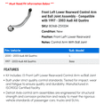 thumbnail image 2 of Front Left Lower Rearward Control Arm and Ball Joint Assembly - Compatible with 1997 - 2003 Audi A8 Quattro 1998 1999 2000 2001 2002, 2 of 2
