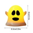 thumbnail image 2 of Halloween Ghost Lights - Flameless Candle Lights with Terrifying Expressions for Indoor Decor, Energy-Efficient LED Night Lights for Spooky Celebrations, Perfect for Fireplaces and Dining Tables, 2 of 7