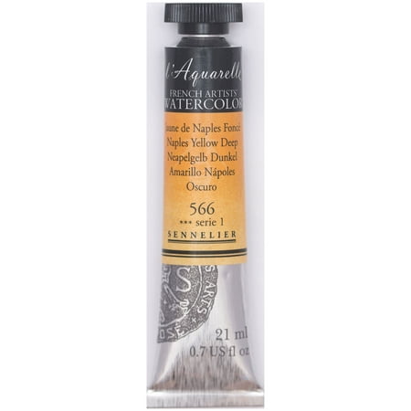 UPC: 3046450117506 | Sennelier French Artists Watercolor 21ml Tube Naples Yellow Deep S1