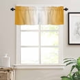 thumbnail image 3 of Orange Ombre Valances for Windows Farmhouse Kitchen Curtains Valances Rod Pocket Valance Curtains for Kitchen Windows Orange White Gradient Modern Abstract Art Window Valances for Bathroom 42"x12", 3 of 6
