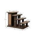 thumbnail image 2 of Petpals Pet Stairs 4-step 20.3" Height cat ladder with Storage Room and Scratching Board, 2 of 9
