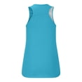 thumbnail image 6 of UPPADA Womens Color Block Tank Tops Trendy Comfy Tunic Tops Cute Crewneck Cami Tank Top Long Shirts To Wear with Leggings ,L Light Blue Tank Tops, 6 of 7