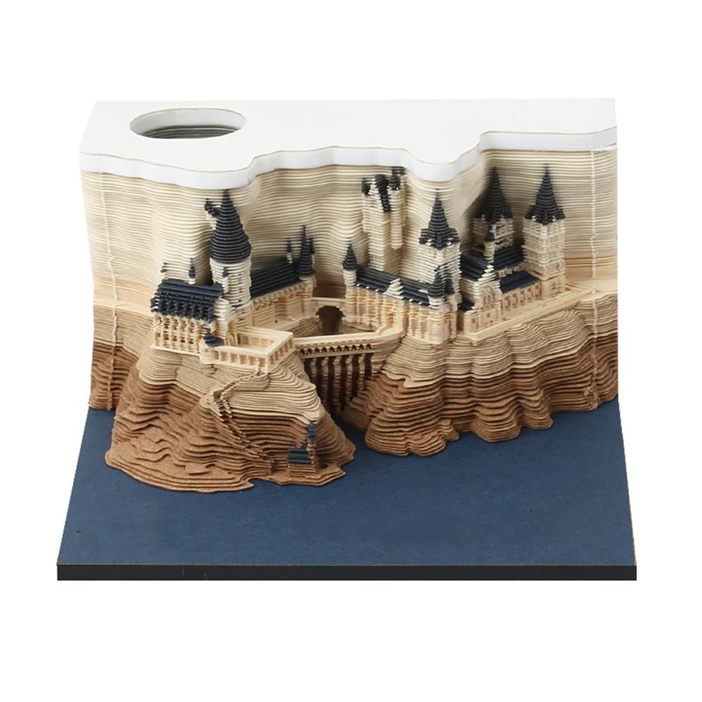 2026 3D Paper-Carving Calendar, Creative Desktop Ornament, Travel Souvenir & Custom Cultural Creative Gift, 3D Stereo Memo Pad