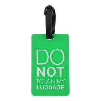 Unique Bargains 1 Pc DO Pattern Luggage Tag for Travelling Green