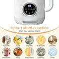 thumbnail image 6 of Haysky 10-in-1 Nut Milk Maker, 40oz Automatic Homemade Soy Milk Maker Machine for Oat Milk, Nutmilk, Juice, Grains with Delay Start/Boil Water/Keep Warm/Auto-Clean, White, 6 of 8