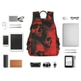 thumbnail image 4 of Xecao Red And Black Abstract Skull print Backpack For women men Aesthetic Lightweight Travel Daypack Simple Cute Backpack For Bookbag, 4 of 5