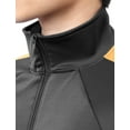 thumbnail image 4 of Mens Stripe Track Zip Up Jacket Skinny Fit Elastic Athletic Training Tops, 4 of 5
