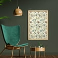thumbnail image 2 of Botanical Wall Art with Frame, Forest Insects and Flowers Flourishing Pastel Blossom Herbs Butterfly, Printed Fabric Poster for Bathroom Living Room, 23" x 35", Eggshell Multicolor, by Ambesonne, 2 of 2