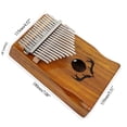 thumbnail image 2 of Kalimba Pulgar Piano Dedo Instrumento Musical De Madera Para Principiantes Profesionales 17 Teclas Noticed EL010221-00, 2 of 6