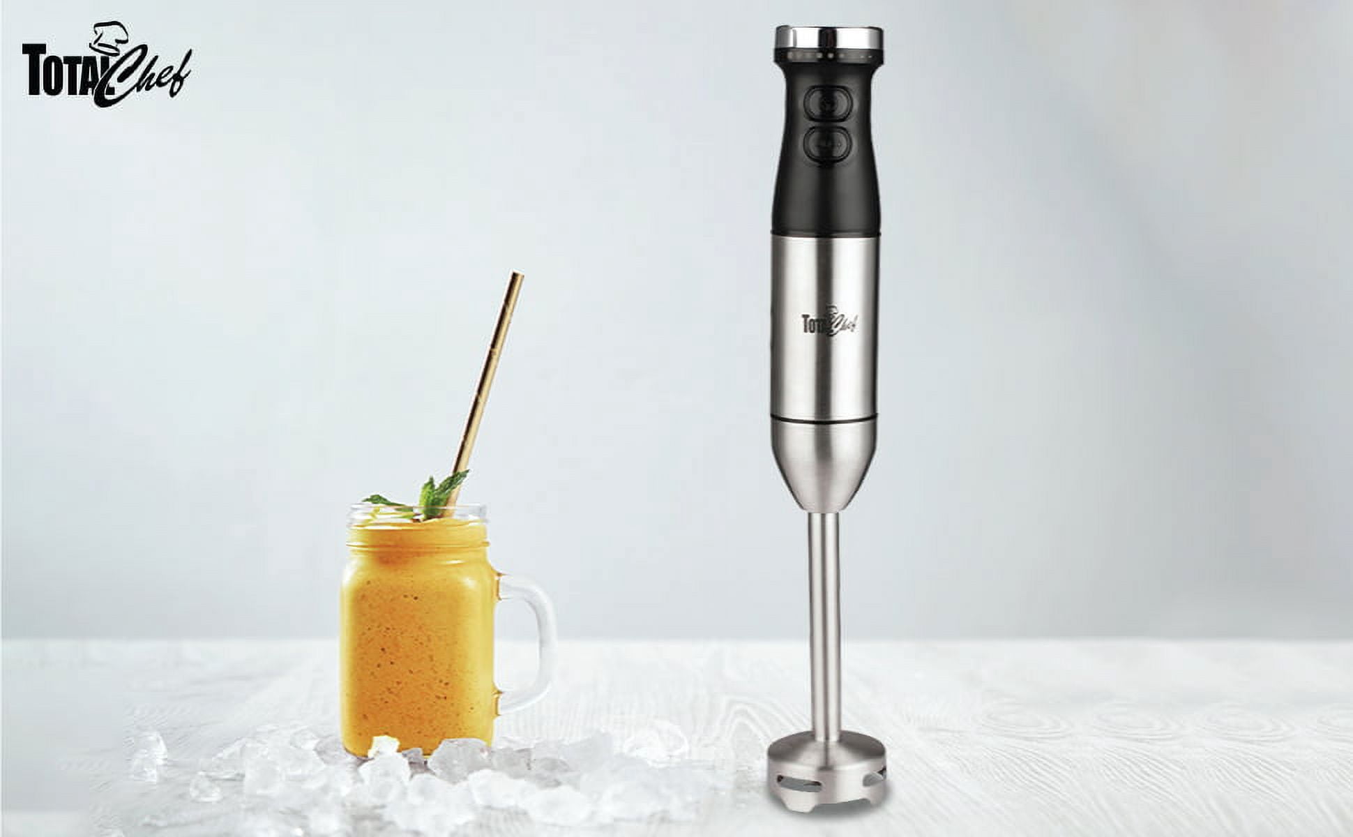 Total Chef Variable Speed Immersion Blender with Turbo Boost, 225 Watts