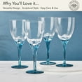 thumbnail image 2 of Fitz and Floyd Jardin 14 oz Blue Wine Glass (Set of 4), 2 of 5