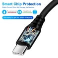 thumbnail image 3 of USB C Cables,USB C to USB C Cable 10ft 3 Pack FiveBox Android PD Fast USB C Charging Cord Type C Chargers Cables for Samsung(Black), 3 of 7