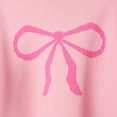 thumbnail image 6 of Valentine's Day Sweaters For Women Funny Bow Printed Loose Fit Long Sleeve Crew Neck Sweatshirt Casual Winter Soft Warm Knit Holiday Pullover Tops Pink M, 6 of 8