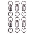 thumbnail image 4 of Joernso 3Pcs Stainless Steel Double Bearing Swivels Saltwater Fishing Tackle Connector, 4 of 5