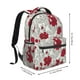 thumbnail image 2 of Disketp Leaves And Anemone Flowers In Red Grey Mochila Estampada para Hombre y Mujer – Mochila Ligera Clásica con Múltiples Bolsillos para Universidad, Trabajo y Viajes-One Size, 2 of 5