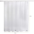 thumbnail image 6 of DISEN EVA Shower Curtain Liner Waterproof 3D Water Cube Clear Bathroom Shower Curtains 78" x 72" No Chemical Smell Extra Long for Shower Stall Bathtubs, 6 of 12