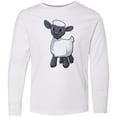 thumbnail image 3 of Inktastic Cute Little Lamb Long Sleeve Youth T-Shirt, 3 of 5