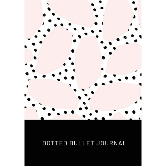 Pink Spots with Black Polka Dots - Dotted Bullet Journal: Medium A5 - 5.83X8.27 (Paperback)
