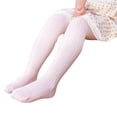 thumbnail image 2 of 2-12 Y Elastic Waist Premium Cotton Girls Pantyhose Ultra Soft Solid Color Twist Pattern Kids Leggings for Daily Wear, 2 of 8