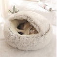 thumbnail image 1 of Cama para animales, cama mullida para gatos, felpa suave, 40 x 40 cm, tamaño 40 x 40 cm, 1 of 7