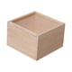 thumbnail image 1 of Caja de madera organizadora de joyas, caja de recuerdos portátil, cajas de madera con cierre transparente 12cmx12cmx8cm, 1 of 9