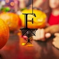 thumbnail image 4 of Mikilon Halloween Ornaments, Halloween 26 Letter Decoration Hang Tag, Spider Hang Tag, F, 4 of 9
