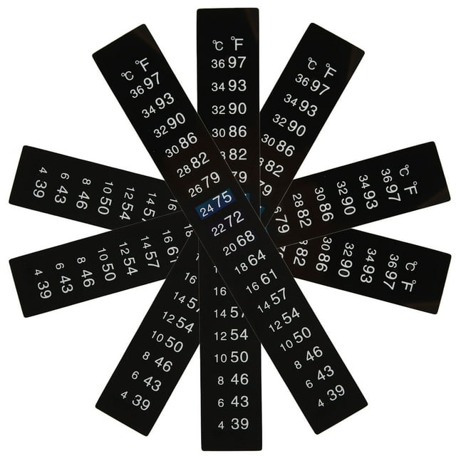 OULII Wide Temperature Range Thermometer Sticker 5pcs Set Stick On Thermometer Strip For Brewing Adhesive