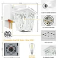 thumbnail image 6 of Porch Lights with Outlet, Dusk to Dawn Outdoor Light with Outlet Built-in, Waterproof Anti-Rust Lantern Outside Light with GFCI Outlet, Wall Sconce Light with Plug for Front Door (White), 6 of 17