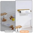 thumbnail image 4 of Paper Towel Holder Under Cabinet, Adhesive Paper Towel Rack for Kitchen, Bathroom, Paper Towel Holder Wall Mount (Gold), 4 of 5