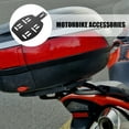 thumbnail image 4 of KAKOWELY motorcycle luggage rack Motorcycle Luggage Cargo Rack Luggage Rack Mounting Motorcycle Rear Backrest Detachable Luggage Rack Rear Carrier Rack11.61"X6.89"X0.2", 4 of 5