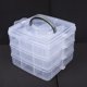 thumbnail image 2 of Clear Plastic Jewelry Bead Container 3 Layers Storage Box for Craft Supplies, 2 of 11