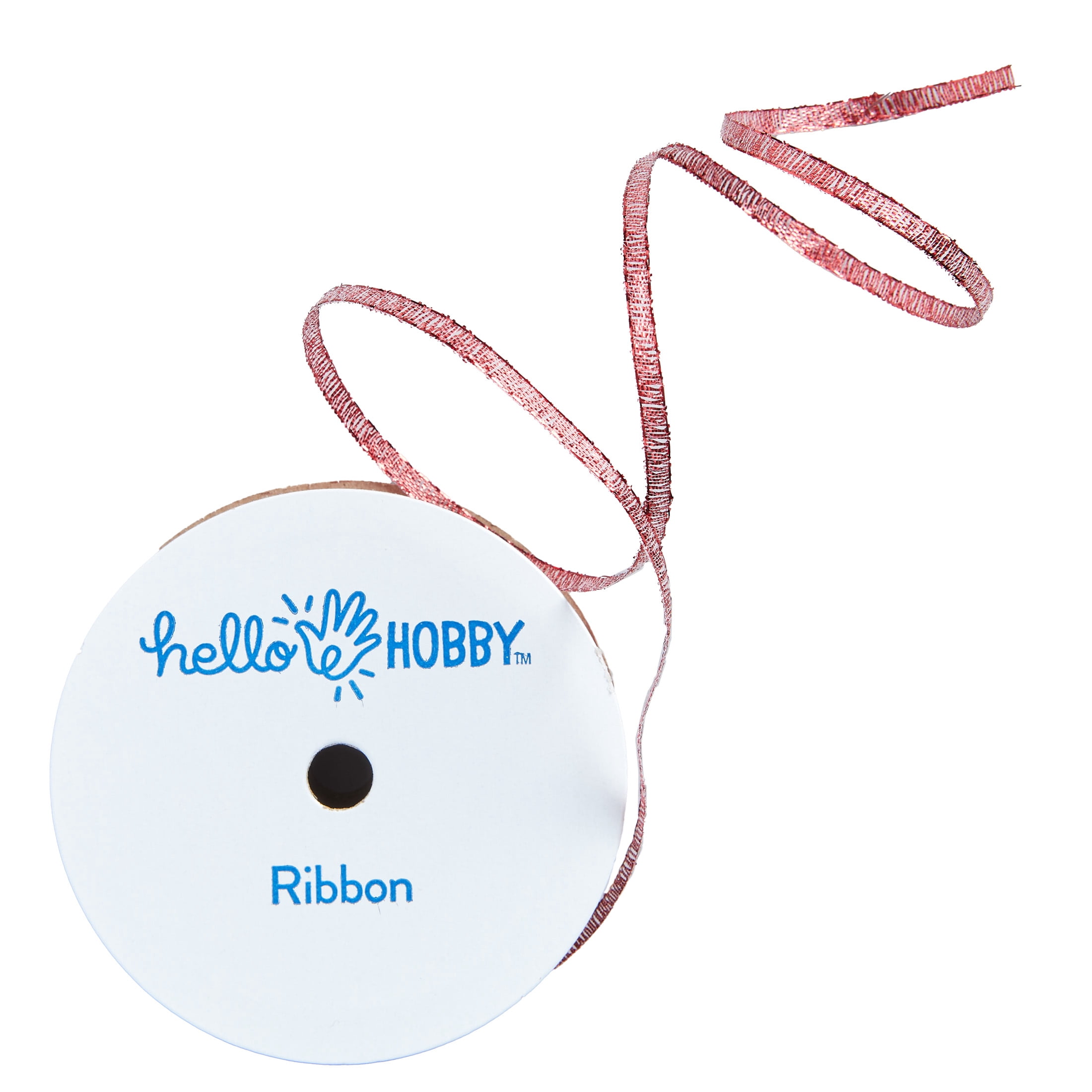 Hello Hobby Red Galena Ribbon, 1/8 in x 3 yd