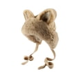 thumbnail image 6 of Opolski Thickened Warm Plush Hat Winter Warm Hat with Ears Wear Resistant Solid Color Windproof Cold Weather Thickened Plush Ear Protection Hat Beige, 6 of 8