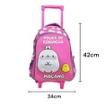 thumbnail image 2 of Mochila Escolar Rodante para Niña personaje Molang color Rosa, 2 of 7
