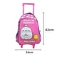 thumbnail image 2 of Mochila Escolar Rodante para Niña personaje Molang color Rosa, 2 of 7