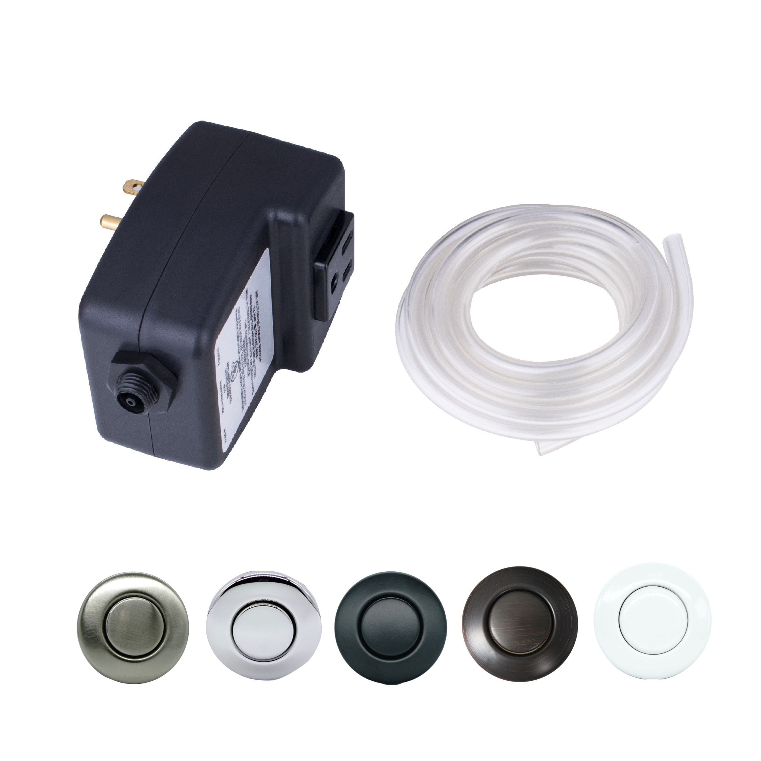Mr. Scrappy Garbage Disposal Air Switch Kit with Oil-Rubbed Bronze Button, Counter Top On/Off Switch for Waste Disposal 20-MSAS-65-ORB