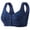 Blue, variant on DORKASM Bras for Older Women Front Closure No Underwire Plus Size Push Up Bra Comfy Supportive Everyday Bras for Senior Light Purple 36